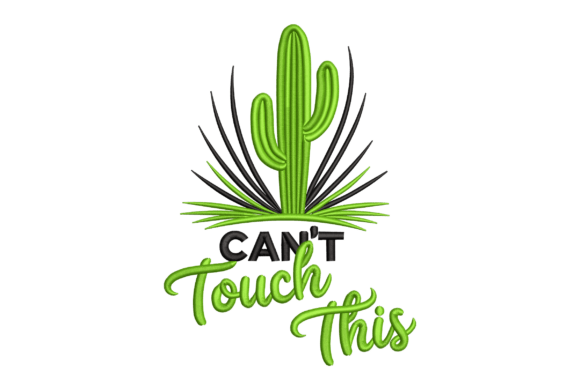 Can t Touch This Cactus Embroidery Review