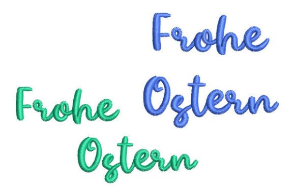 Frohe Ostern German Lettering
