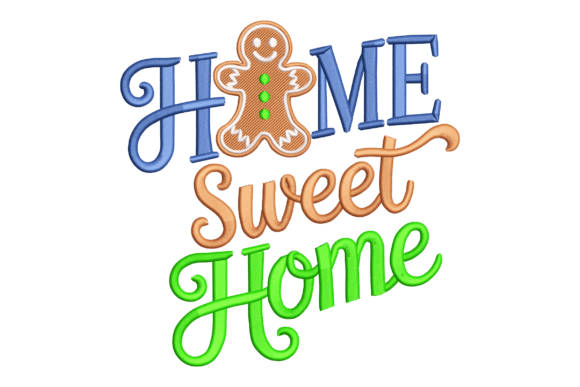 Home Sweet Home Gingerbread Embroidery Review