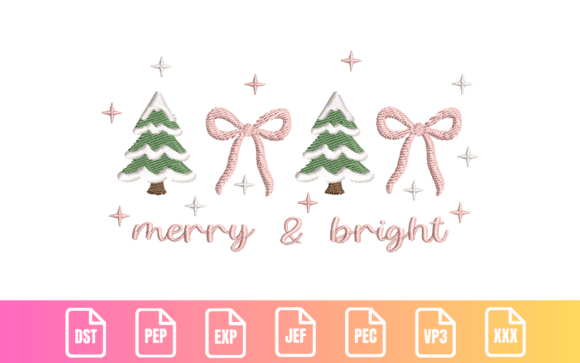 Merry Bright Christmas Trees and Bows Review
